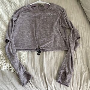 Gymshark workout long sleeve top size M